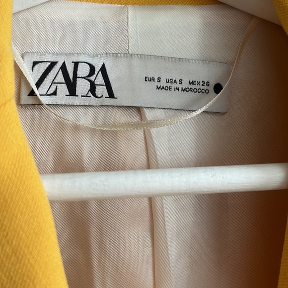 Zara Yellow Size S Blazer - Picture 4 of 10